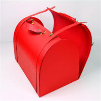 Giant Hope Custom Red Leather Handbag Shape Jewelry Packaging Box